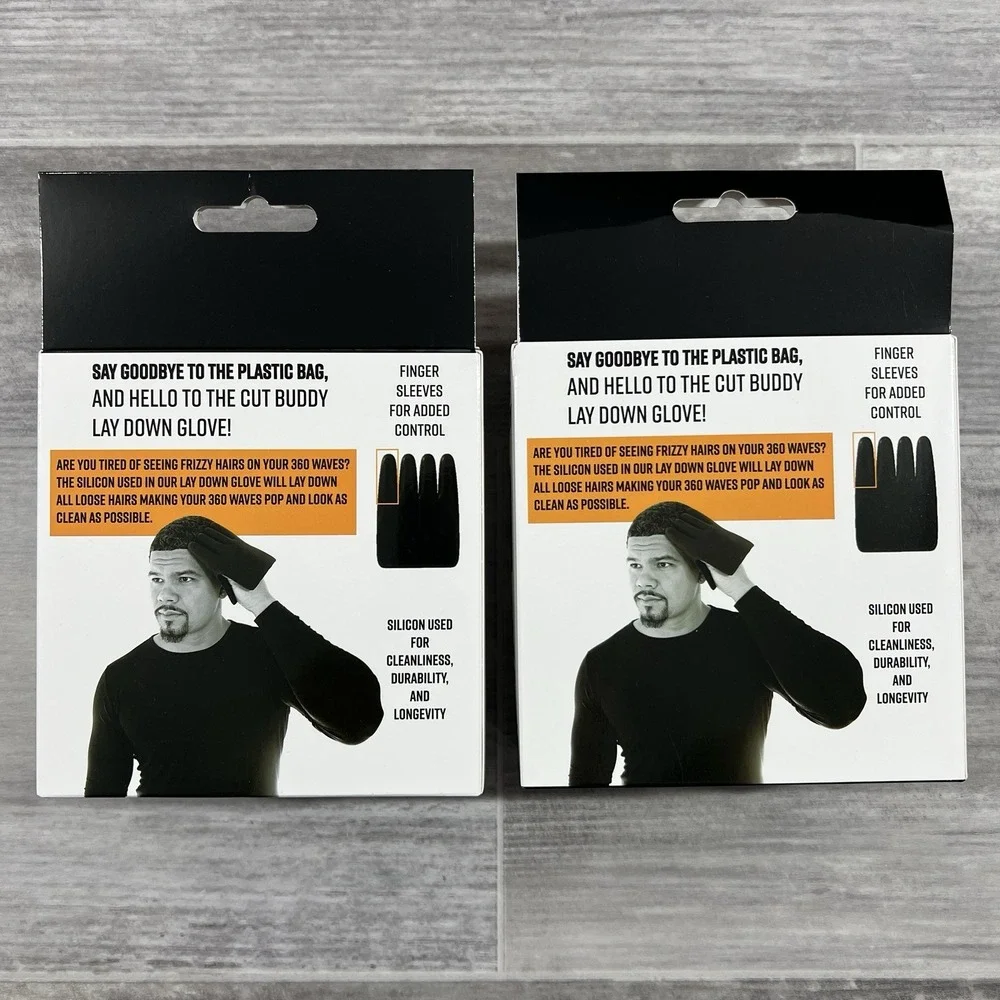 The Cut Buddy Nick Wavy Collection 360 Wave Lay Down Glove Silicon NW1001GL 2 Pk